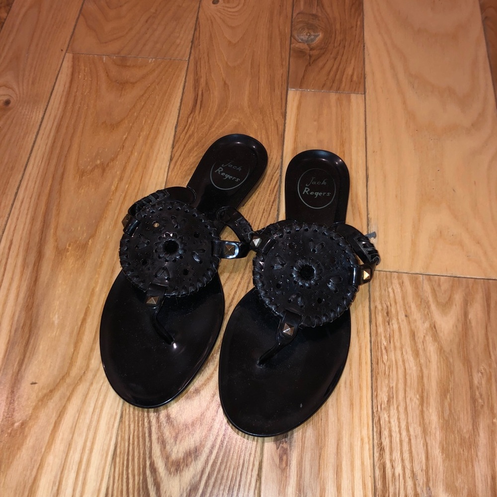 Jack Rogers Black leather sandals